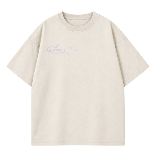 Hearts Oversize Shirt purple