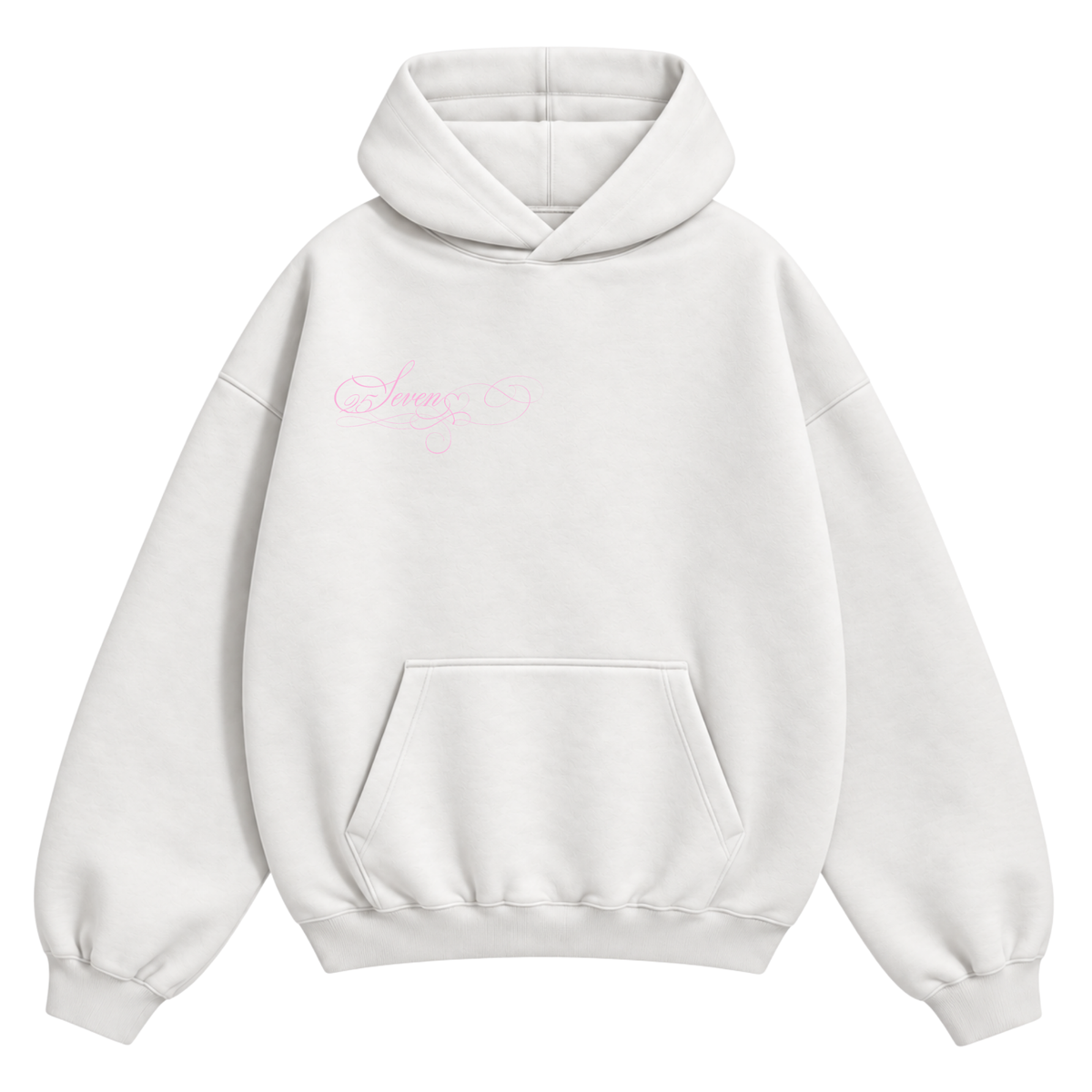 Hearts Oversize Hoodie pink