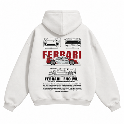 Sports Car F40 Hoodie
