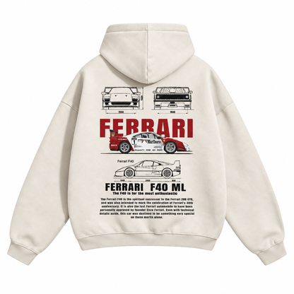 Sports Car F40 Hoodie