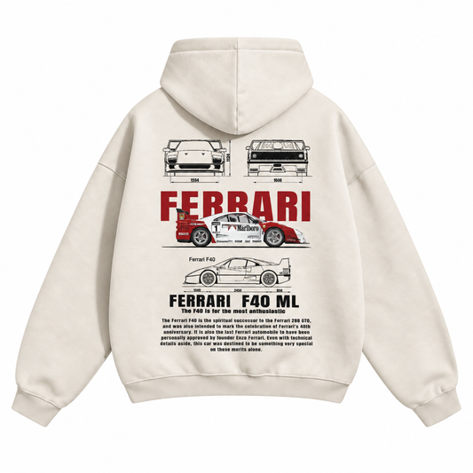 Sports Car F40 Hoodie