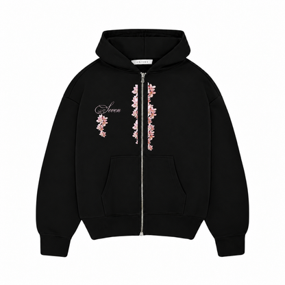 Secret Garden Oversize Zip-Hoodie
