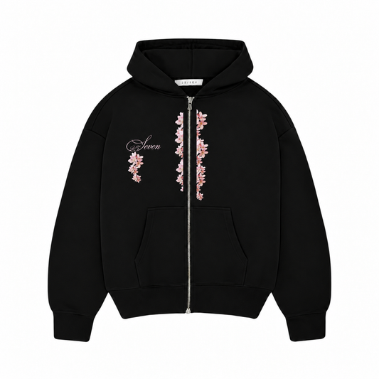 Secret Garden Oversize Zip-Hoodie