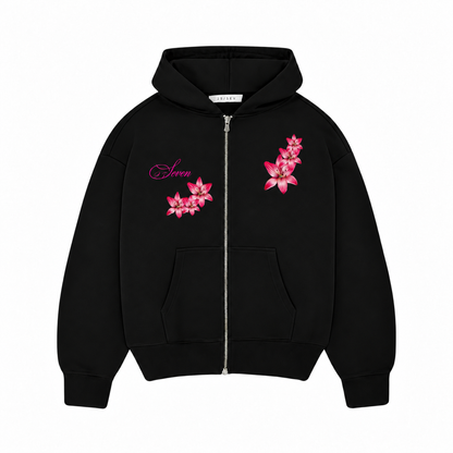 Secret Garden Oversize Zip-Hoodie