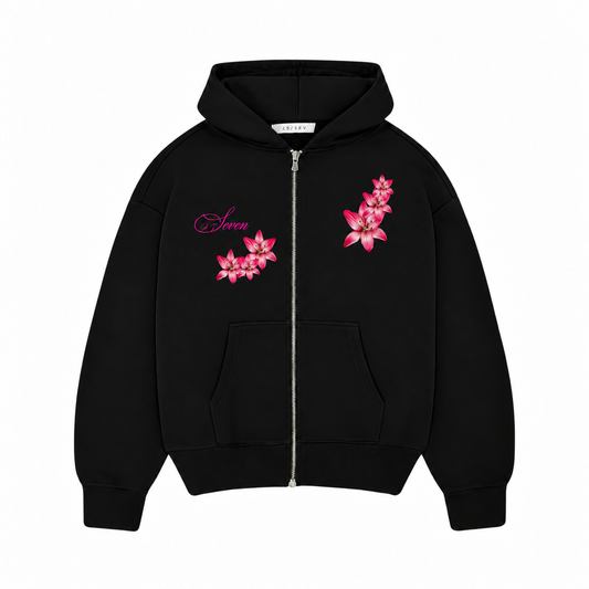 Secret Garden Oversize Zip-Hoodie