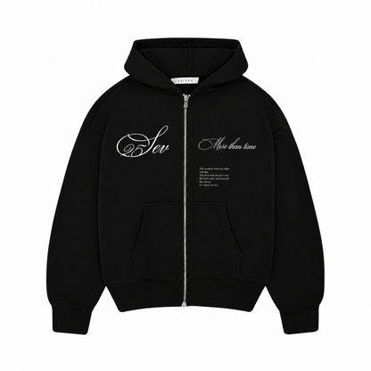 25Sev - More than time zip up Hoodie