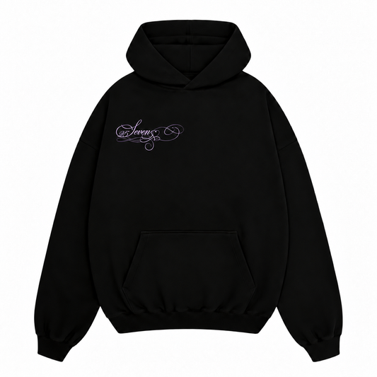 Hearts Oversize Hoodie pink